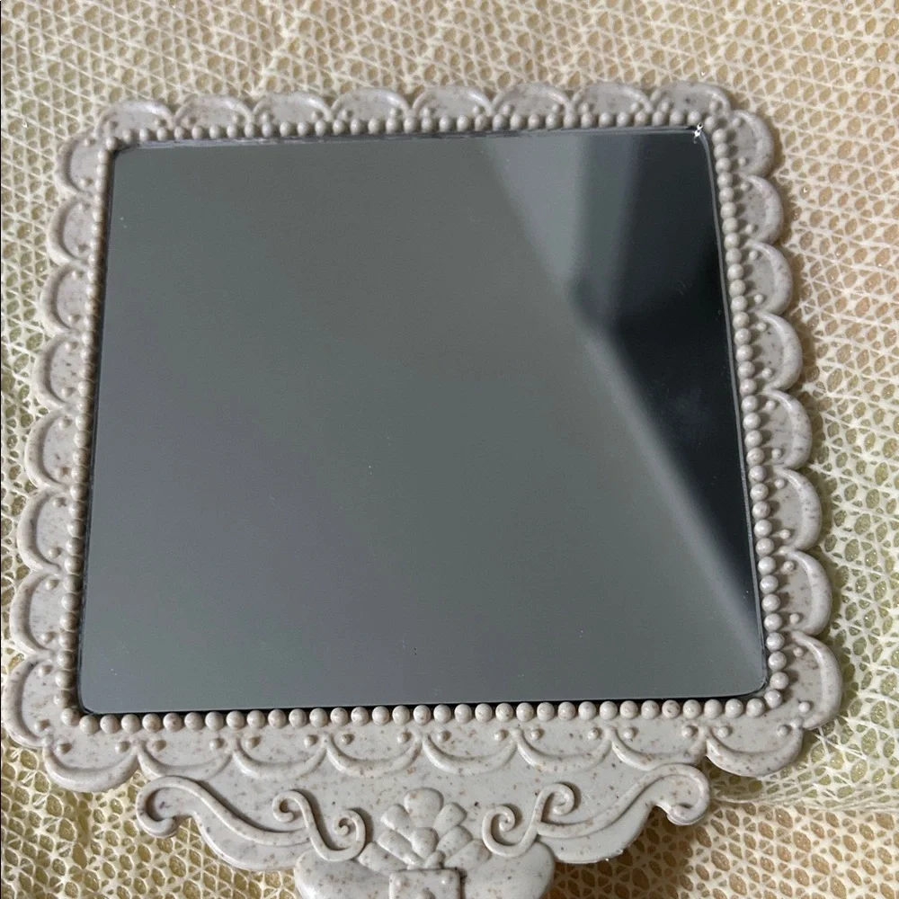 Decorative Cream Ornate Hand Mirror - Brand Unspecified